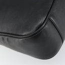 GUCCI Bamboo Shoulder Bag Leather 2way Black Gold 001 2123 1633 Auth 157233-15