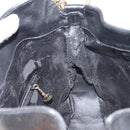 GUCCI Bamboo Shoulder Bag Leather 2way Black Gold 001 2123 1633 Auth 157233-18