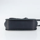 Salvatore Ferragamo Gancini Hand Bag Leather 2way Navy Gold Auth 157237-11