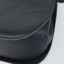Salvatore Ferragamo Gancini Hand Bag Leather 2way Navy Gold Auth 157237-12