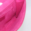 SAINT LAURENT Y line Clutch Bag Leather Pink Gold Auth 157239V-15