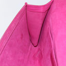 SAINT LAURENT Y line Clutch Bag Leather Pink Gold Auth 157239V-16