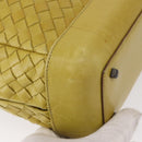 BOTTEGA VENETA INTRECCIATO Hand Bag Leather Yellow Silver Auth 157240-15