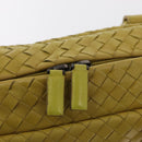 BOTTEGA VENETA INTRECCIATO Hand Bag Leather Yellow Silver Auth 157240-17