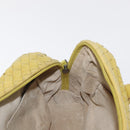 BOTTEGA VENETA INTRECCIATO Hand Bag Leather Yellow Silver Auth 157240-19