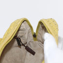 BOTTEGA VENETA INTRECCIATO Hand Bag Leather Yellow Silver Auth 157240-20