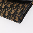 Christian Dior Trotter Canvas Chain Shoulder Bag Navy Gold Auth 157241-11