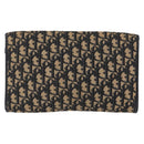 Christian Dior Trotter Canvas Chain Shoulder Bag Navy Gold Auth 157241-3