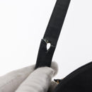 Christian Dior Shoulder Bag Suede Black Gold Auth 157242-10