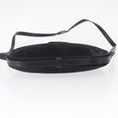 Christian Dior Shoulder Bag Suede Black Gold Auth 157242-5