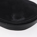 Christian Dior Shoulder Bag Suede Black Gold Auth 157242-13