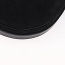 Christian Dior Shoulder Bag Suede Black Gold Auth 157242-14