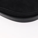 Christian Dior Shoulder Bag Suede Black Gold Auth 157242-15