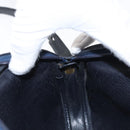 Christian Dior Shoulder Bag Suede Black Gold Auth 157242-21