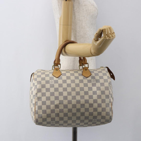 LOUIS VUITTON Damier Azur Speedy 30 Hand Bag N41533 LV Auth 157243