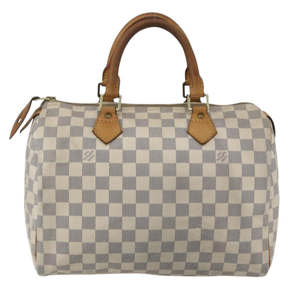 LOUIS VUITTON Damier Azur Speedy 30 Hand Bag N41533 LV Auth 157243
