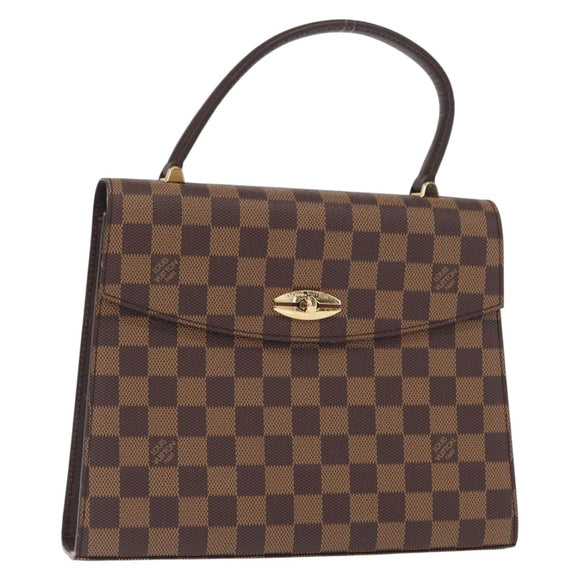 LOUIS VUITTON Damier Ebene Malesherbes Hand Bag N51379 LV Auth 157245