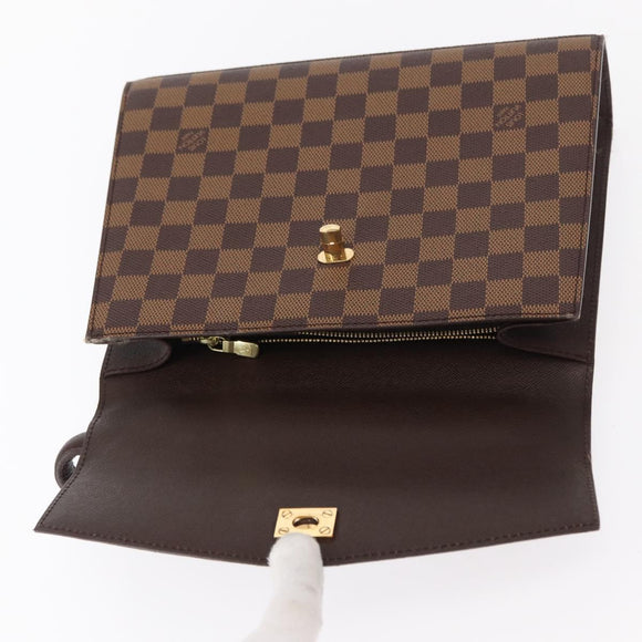 LOUIS VUITTON Damier Ebene Malesherbes Hand Bag N51379 LV Auth 157245