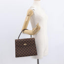 LOUIS VUITTON Damier Ebene Malesherbes Hand Bag N51379 LV Auth 157245-24