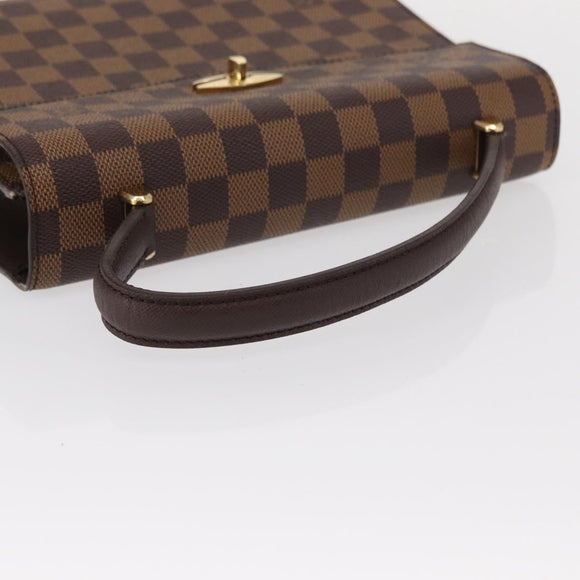LOUIS VUITTON Damier Ebene Malesherbes Hand Bag N51379 LV Auth 157245