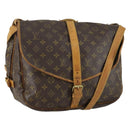 LOUIS VUITTON Monogram Saumur 35 Shoulder Bag M42254 LV Auth 157246-1