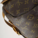 LOUIS VUITTON Monogram Saumur 35 Shoulder Bag M42254 LV Auth 157246-17