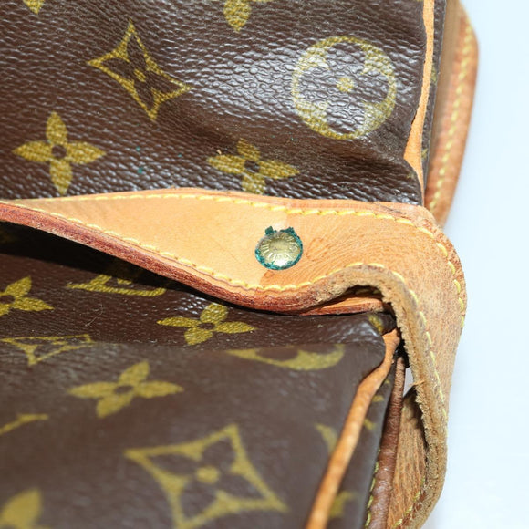 LOUIS VUITTON Monogram Saumur 35 Shoulder Bag M42254 LV Auth 157246