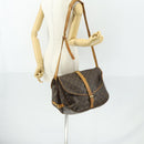 LOUIS VUITTON Monogram Saumur 35 Shoulder Bag M42254 LV Auth 157246-27