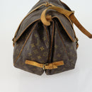 LOUIS VUITTON Monogram Saumur 35 Shoulder Bag M42254 LV Auth 157246-4