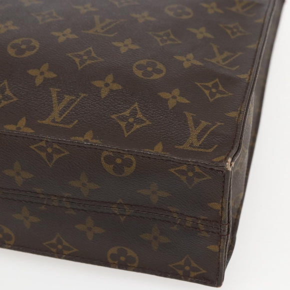 LOUIS VUITTON Monogram Sac Plat Hand Bag M51140 LV Auth 157247
