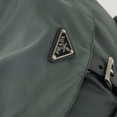 PRADA Backpack Nylon Green Silver Auth 157248-20