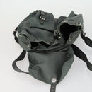 PRADA Backpack Nylon Green Silver Auth 157248-23