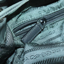 PRADA Backpack Nylon Green Silver Auth 157248-27
