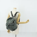 PRADA Backpack Nylon Green Silver Auth 157248-31