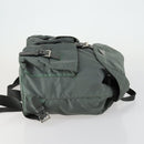 PRADA Backpack Nylon Green Silver Auth 157248-3