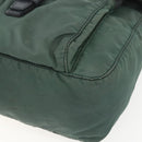 PRADA Shoulder Bag Nylon Green Silver Auth 157249-15