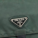 PRADA Shoulder Bag Nylon Green Silver Auth 157249-19