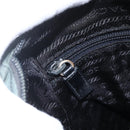 PRADA Shoulder Bag Nylon Green Silver Auth 157249-22