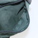 PRADA Shoulder Bag Nylon Green Silver Auth 157249-11
