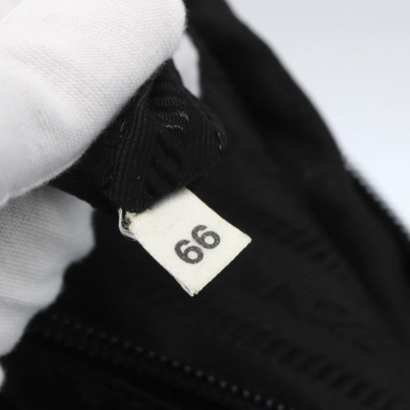 PRADA Shoulder Bag Nylon Green Silver Auth 157249