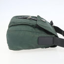 PRADA Shoulder Bag Nylon Green Silver Auth 157249-4