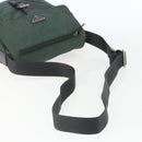 PRADA Shoulder Bag Nylon Green Silver Auth 157249-7