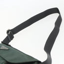 PRADA Shoulder Bag Nylon Green Silver Auth 157249-14