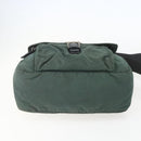 PRADA Shoulder Bag Nylon Green Silver Auth 157249-5
