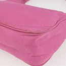 PRADA Hand Pouch Nylon Pink Auth 157250-15