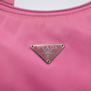PRADA Hand Pouch Nylon Pink Auth 157250-17