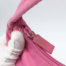 PRADA Hand Pouch Nylon Pink Auth 157250-10