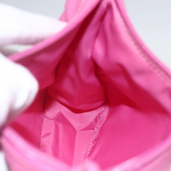 PRADA Hand Pouch Nylon Pink Auth 157250