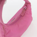PRADA Hand Pouch Nylon Pink Auth 157250-6