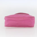 PRADA Hand Pouch Nylon Pink Auth 157250-5
